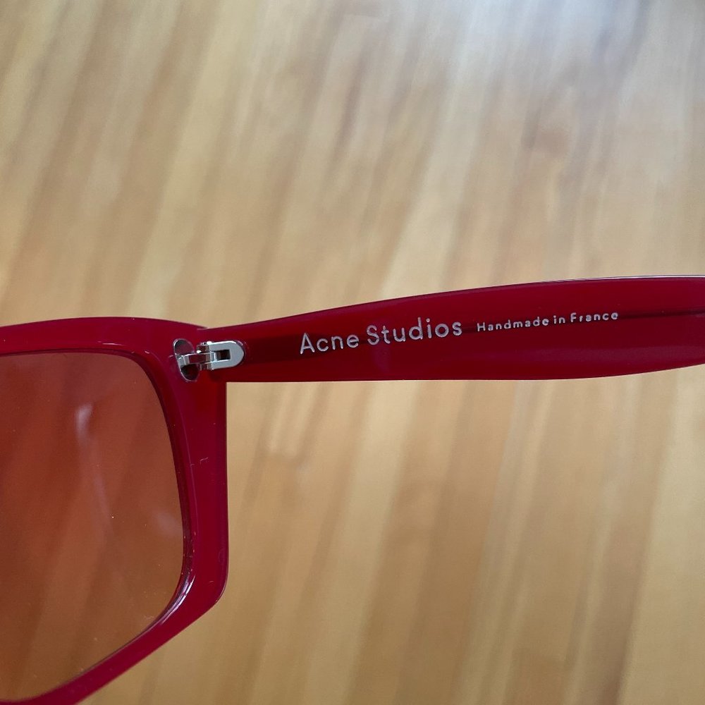 NWOT Acne Studios Ingridh Sunglasses Red - Picture 4 of 6